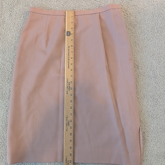 Pendleton Womens Pencil Skirt Pink Sz 12 Petite 100% Wool Office Career Classic - Picture 6 of 9